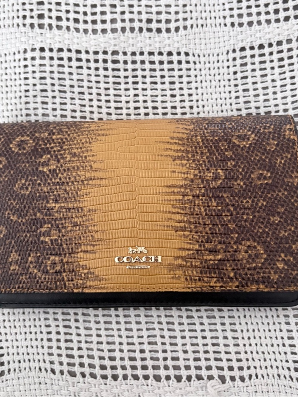 Coach Hayden Foldover Lizard Embossed
Crossbody Clutch - Picture 3 of 16